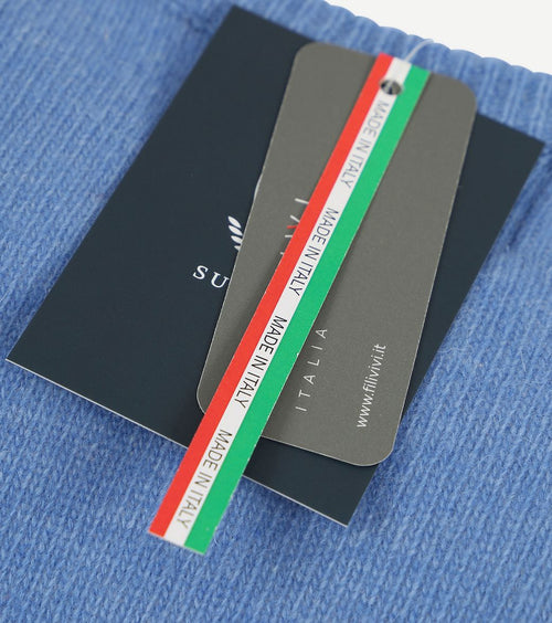 Suitable lamswol trui v-hals blauw | Regular-fit