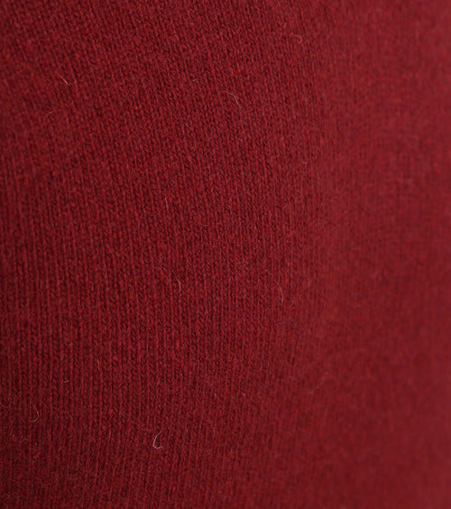 Suitable lamswol trui v-hals bordeaux | Regular-fit