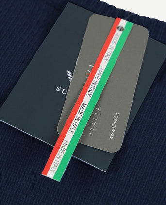 Suitable lamswol trui v-hals donkerblauw | Regular-fit