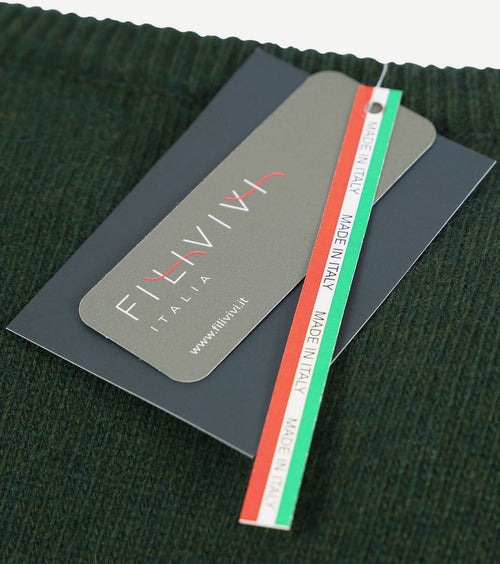 Suitable lamswol trui v-hals donkergroen | Regular-fit