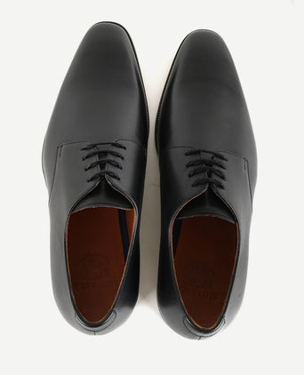 Suitable leren Derby herenschoen zwart