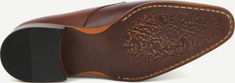 Leren herenschoen donkercognac