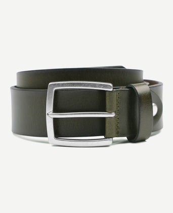 Suitable leren riem groen washed
