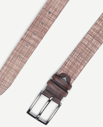 Suitable leren riem mid bruin