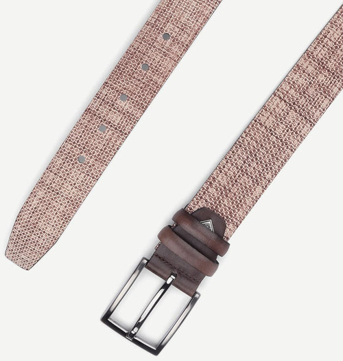 Suitable leren riem mid bruin