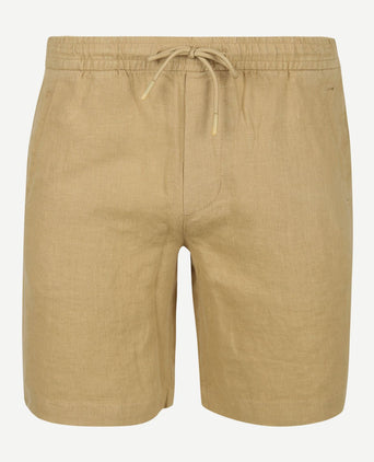 Suitable linnen beach shorts beige | Regular-fit