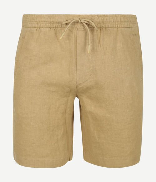 Suitable linnen beach shorts beige | Regular-fit