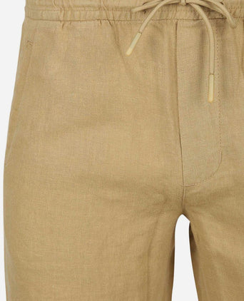 Suitable linnen beach shorts beige | Regular-fit