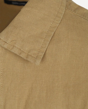 Linnen overshirt beige