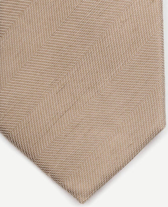 Suitable linnen zijde stropdas beige