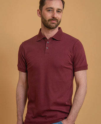Suitable liquid polo bordeaux | Slim-fit