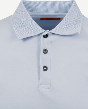 Suitable liquid polo lichtblauw | Slim-fit