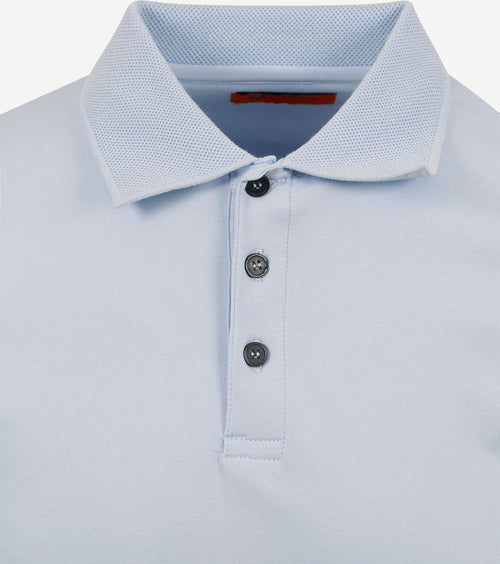 Suitable liquid polo lichtblauw | Slim-fit