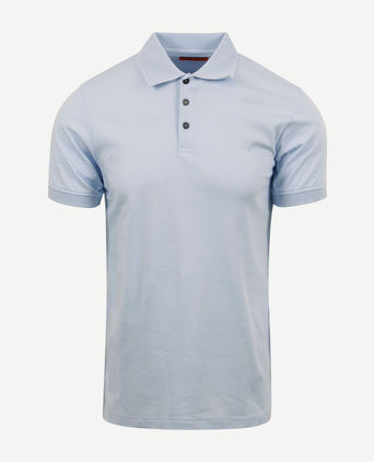 Suitable liquid polo lichtblauw | Slim-fit