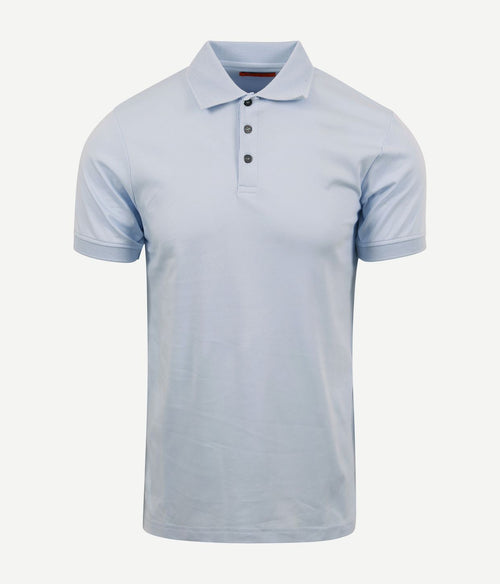 Suitable liquid polo lichtblauw | Slim-fit