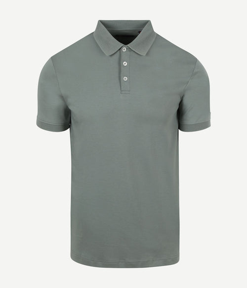 Suitable liquid poloshirt groen | Slim-fit