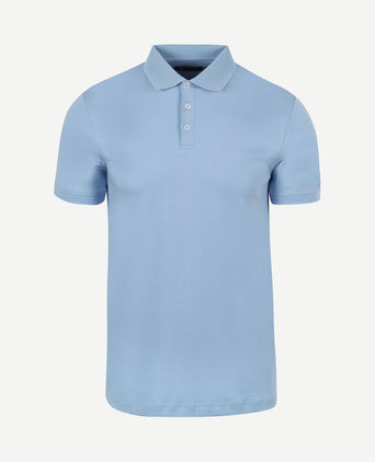 Liquid poloshirt lichtblauw