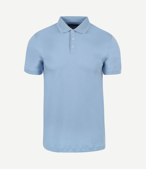 Liquid poloshirt lichtblauw