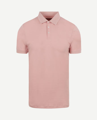 Liquid poloshirt lichtroze