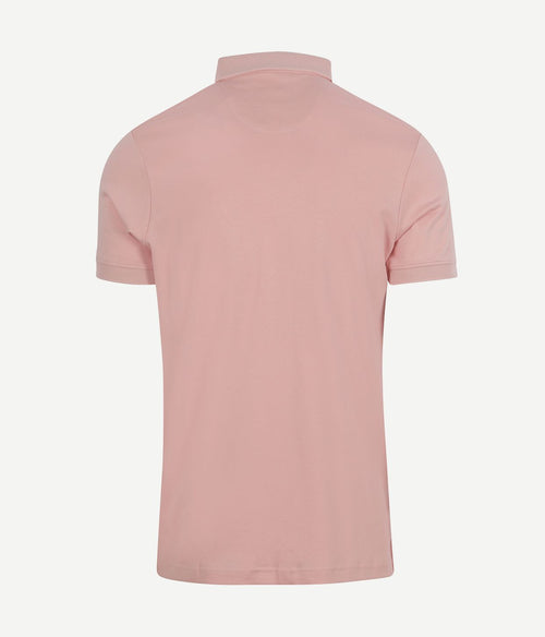 Suitable liquid poloshirt lichtroze | Slim-fit