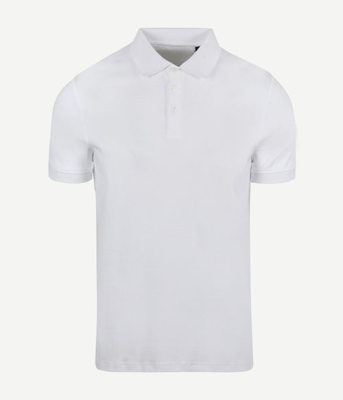 Liquid poloshirt wit