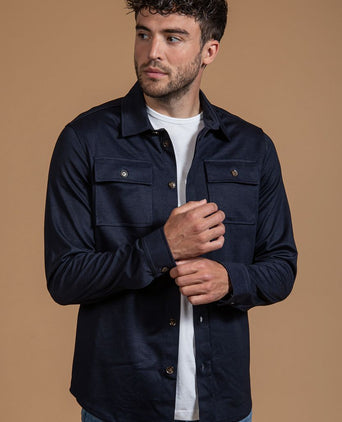 Suitable liv overshirt donkerblauw
