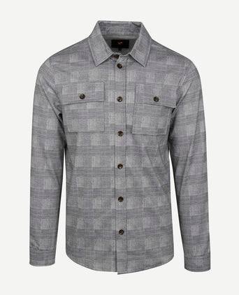 Liv overshirt geruit grijs