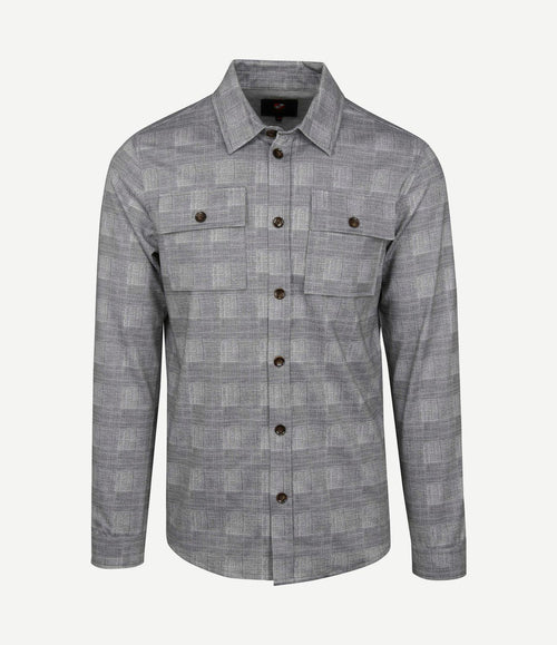 Liv overshirt geruit grijs
