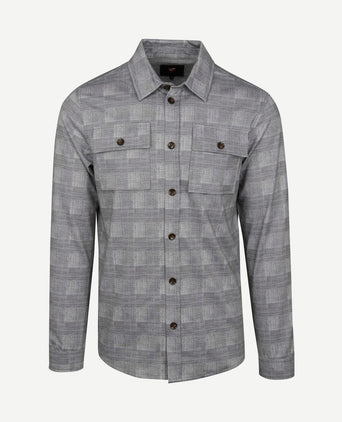 Liv overshirt geruit grijs
