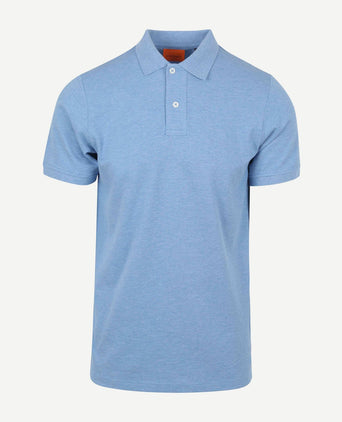 Suitable mang poloshirt blauw | Slim-fit