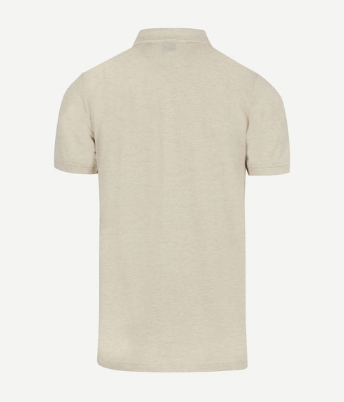 Suitable mang poloshirt ecru | Slim-fit