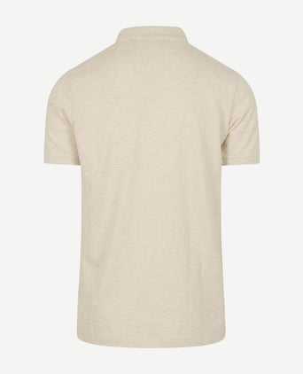 Suitable mang poloshirt ecru | Slim-fit