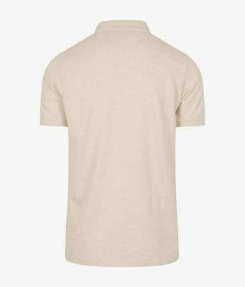 Suitable mang poloshirt ecru | Slim-fit