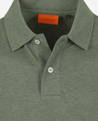 Suitable mang poloshirt groen | Slim-fit