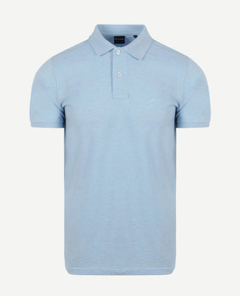 Suitable mang poloshirt lichtblauw | Slim-fit