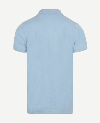 Suitable mang poloshirt lichtblauw | Slim-fit