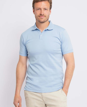Mang poloshirt lichtblauw