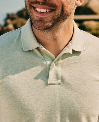 Suitable mang poloshirt lichtgroen | Slim-fit