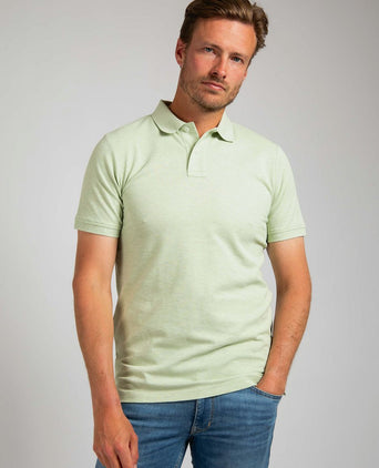 Suitable mang poloshirt lichtgroen | Slim-fit