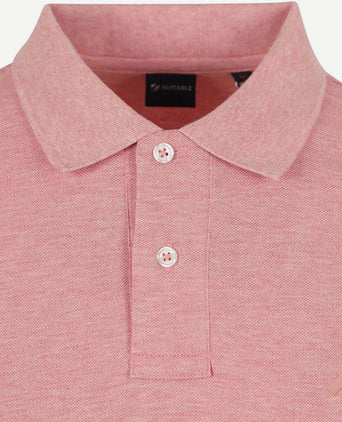 Suitable mang poloshirt roze | Slim-fit