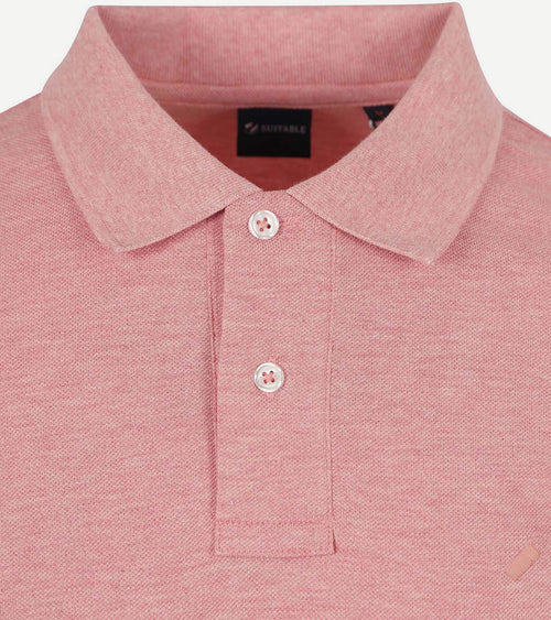 Suitable mang poloshirt roze | Slim-fit