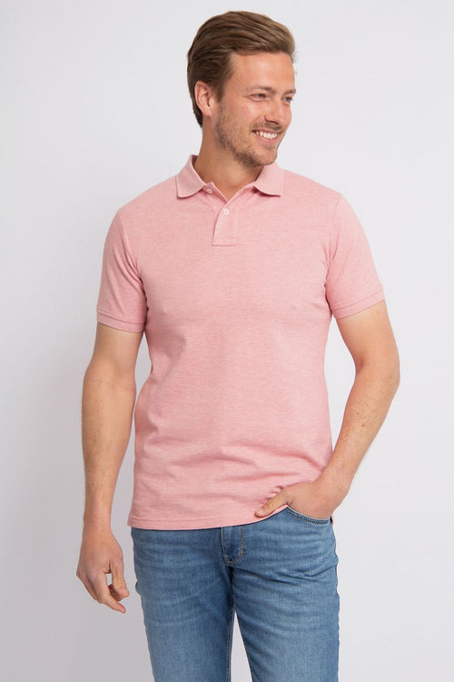 Suitable mang poloshirt roze | Slim-fit