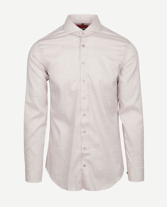Suitable melange overhemd sand | Slim-fit