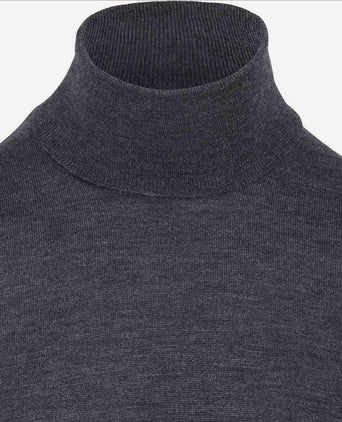 Suitable merino coltrui antraciet | Slim-fit