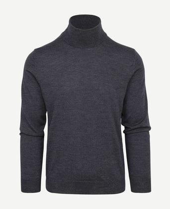 Suitable merino coltrui antraciet | Slim-fit