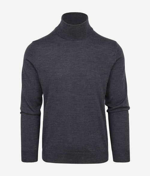 Suitable merino coltrui antraciet | Slim-fit