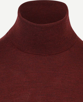 Suitable merino coltrui bordeaux | Slim-fit