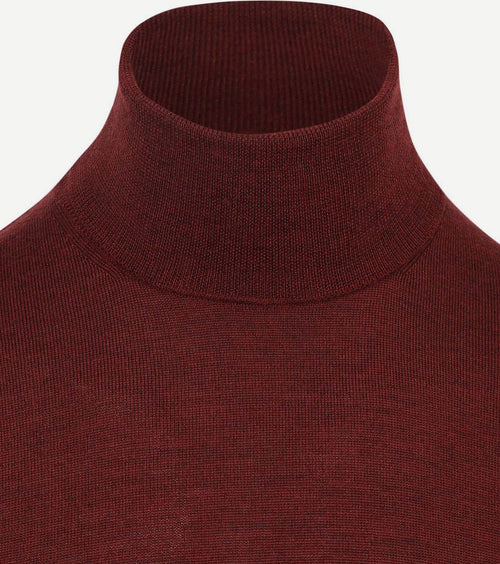 Suitable merino coltrui bordeaux | Slim-fit