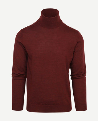 Suitable merino coltrui bordeaux | Slim-fit