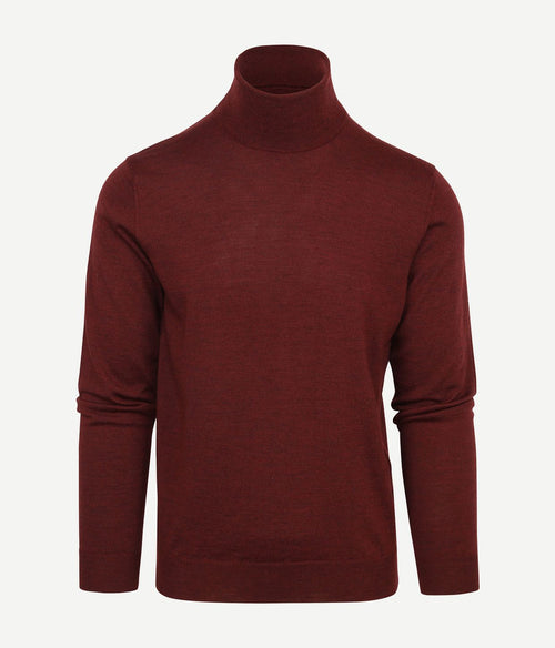 Suitable merino coltrui bordeaux | Slim-fit